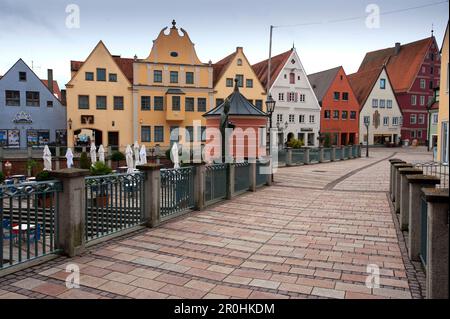 Das historische Zentrum der Stadt, Donauwoerth, Donau-Ries, Swabia, Bayern, Deutschland Stockfoto