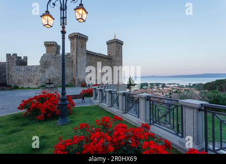 Rocca Monaldeschi della Cervara, Festung und lokales Geschichtsmuseum, Bolsena bei Lago di Bolsena, Provinz Viterbo, Latium, Italien, Europa Stockfoto