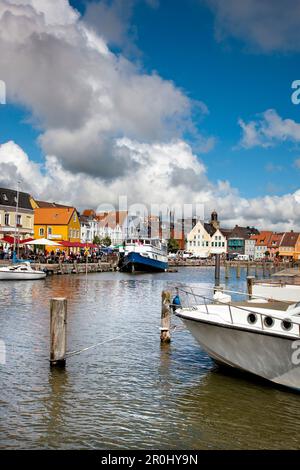 Alten Hafen bei Husum, Nordsee, Norden Frisia, Schleswig-Holstein, Deutschland Stockfoto