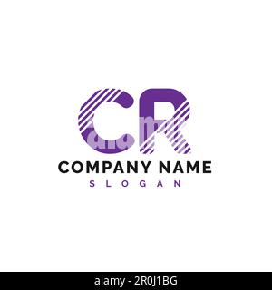 Design des CR Letter Logos. Abbildung des CR-Buchstaben-Logos – Vektor Stock Vektor