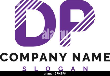 Design des DP Letter-Logos. Logo des DP-Buchstabens Vector Illustration - Vector Stock Vektor