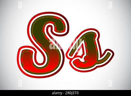 Englisch Groß- Und Kleinbuchstaben. Grafisches Alphabetsymbol Für Corporate Business Identity Stock Vektor