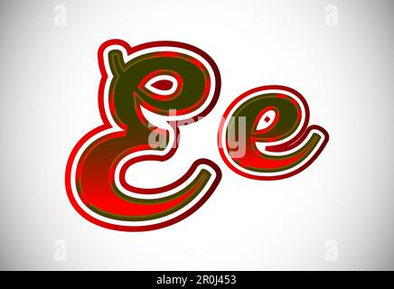 Englisch Groß- Und Kleinbuchstaben. Grafisches Alphabetsymbol Für Corporate Business Identity Stock Vektor