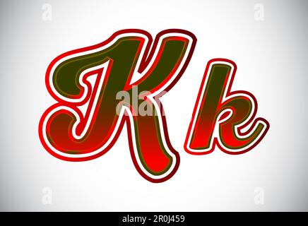 Englisch Groß- Und Kleinbuchstaben. Grafisches Alphabetsymbol Für Corporate Business Identity Stock Vektor