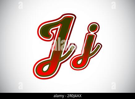 Englisch Groß- Und Kleinbuchstaben. Grafisches Alphabetsymbol Für Corporate Business Identity Stock Vektor