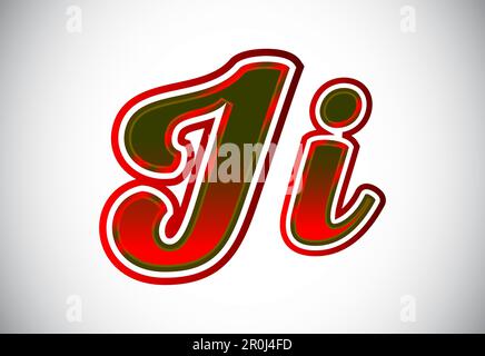 Englisch Groß- Und Kleinbuchstaben. Grafisches Alphabetsymbol Für Corporate Business Identity Stock Vektor