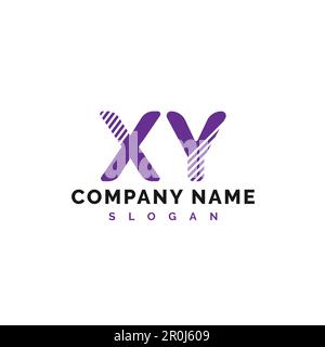 Logo-Design mit XY Letter. Vektordarstellung des Logos mit XY-Buchstaben – Vektor Stock Vektor