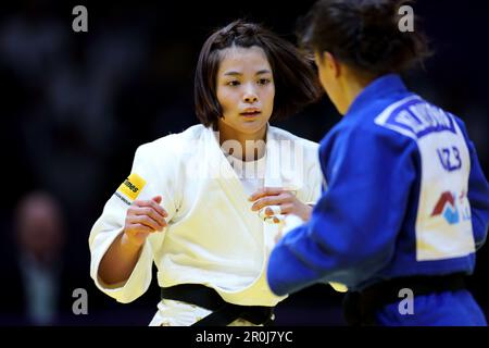 Ali Bin Hamad Al Attiyah Arena, Doha, Katar. 8. Mai 2023. (L-R) Uta Abe (JPN), Diyora Keldiyorova (UZB), 8. MAI 2023 -Judo : World Judo Championships Doha 2023 Women's -52kg Final match in Ali bin Hamad Al Attiyah Arena, Doha, Katar. Kredit: Naoki Nishimura/AFLO SPORT/Alamy Live News Stockfoto