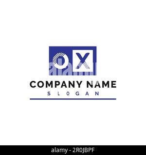 OX-Logo-Design. OX Letter Logo Vector Illustration - Vector Stock Vektor