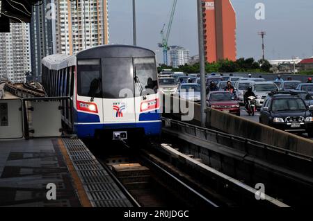 BTS Skytrain in Bangkok, Thailand. Stockfoto