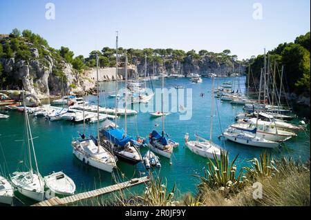 Hafen, Calanque de Port Miou, Bouches-du-Rhône, Frankreich Stockfoto