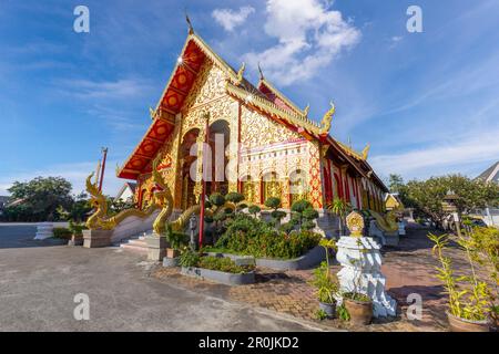 Wat Jed Yod, schöner alter Tempel im Norden Thailands in der Provinz Chiang Rai, Thailand Stockfoto