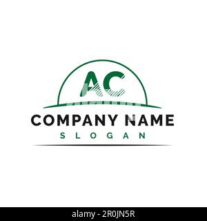 AC Letter Logo-Design. Abbildung des AC-Buchstabens „Logo Vector“ – Vektor Stock Vektor