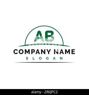 Logo-Design mit ab-Buchstaben. Ab-Buchstabe Logo Vector Illustration - Vector Stock Vektor
