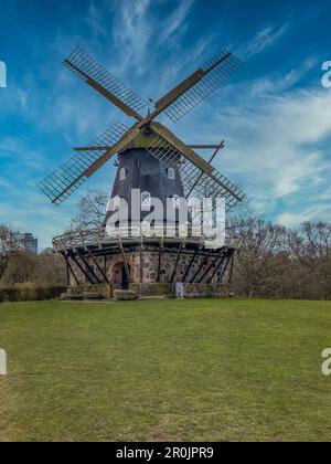 Blick auf die Burgmühle von Malmö aus der Vogelperspektive Stockfoto