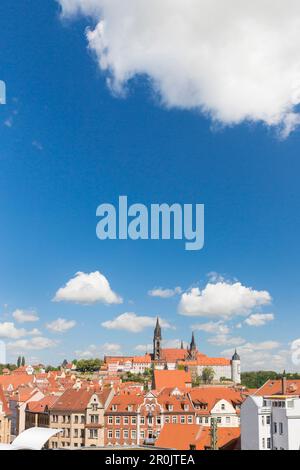 Altstadt mit Albrechtsburg und Meißner Dom, Meissen, Sachsen, Deutschland, Europa Stockfoto