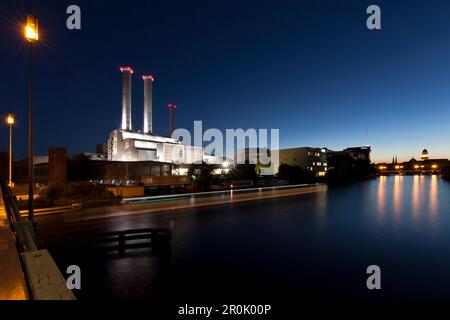 Kraft-Wärme-Kopplungsanlage Berlin, Kraft-Wärme-Kopplungsanlage Berlin, Deutschland Stockfoto