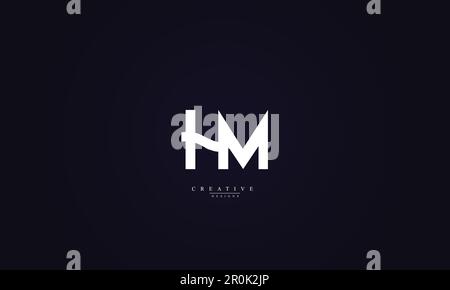 HM MH H M Vektor-Logo-Design Stock Vektor