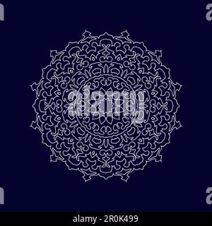 Mandala entwirft eine Vektordarstellung im Hintergrund Stock Vektor