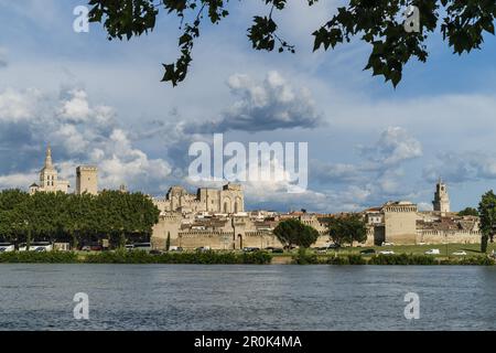 Avignon, Pont St. Benezet, Brücke, Palais Des Papes, Bouche du Rhone, Frankreich Stockfoto