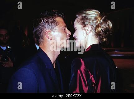 Deutscher Schauspieler Til Schweiger und Schauspielerin Nina Hoss, Deutschland um 1996. Stockfoto