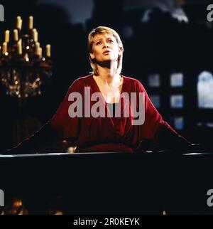 Gitte Haenning, dänische Sängerin und Schauspielerin, Deutschland 1983. Stockfoto