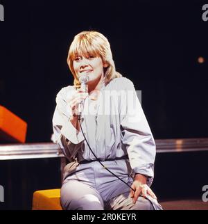 Gitte Haenning, dänische Sängerin und Schauspielerin, Deutschland um 1981. Stockfoto