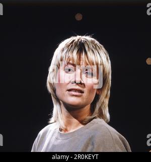 Gitte Haenning, dänische Sängerin und Schauspielerin, Deutschland um 1985. Stockfoto