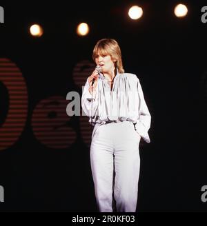 Gitte Haenning, dänische Sängerin und Schauspielerin, Deutschland um 1981. Stockfoto