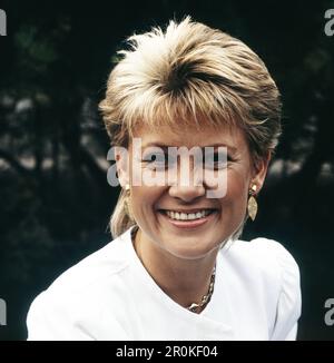 Gitte Haenning, dänische Sängerin und Schauspielerin, Deutschland um 1987. Stockfoto