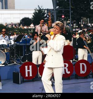 Gitte Haenning, dänische Sängerin und Schauspielerin, Deutschland 1981. Stockfoto