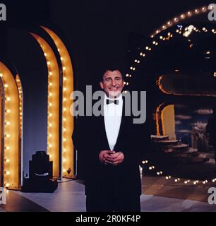 Siegfried Jerusalem, deutscher Opernsänger, Tenor, TV-Auftritt, Deutschland, 1992. Siegfried Jerusalem, deutscher Opernsänger, Tenor, Fernsehvorstellung, Deutschland, 1992. Stockfoto