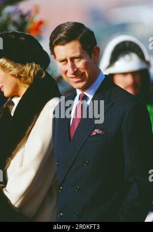 Prinz Charles beim Besuch in München, Deutschland, 1987. Prinz Charles zu einem Besuch in München 1987. Stockfoto