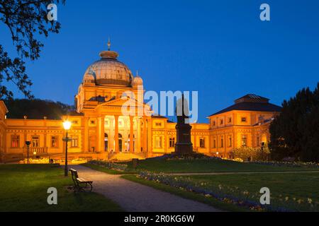 Statue von Kaiser Wilhelm I., Kaiser Wilhelms Bad, Kurpark, Bad Homburg, Hessen, Deutschland Stockfoto