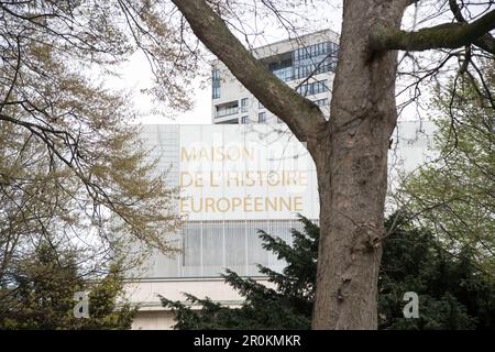 The House of European History (HEH) in Leopold Park im European Quarter in Brüssel, Belgien © Wojciech Strozyk / Alamy Stock Photo *** Lokale Bildunterschrift Stockfoto