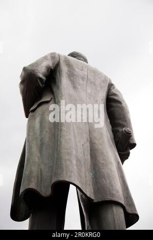 Russland, Moskau. Die valdimir Lenin-denkmal auf dem Allrussischen Ausstellungszentrum. Stockfoto
