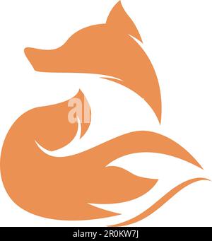 Designabbildung des Fox Icon-Logos Stock Vektor