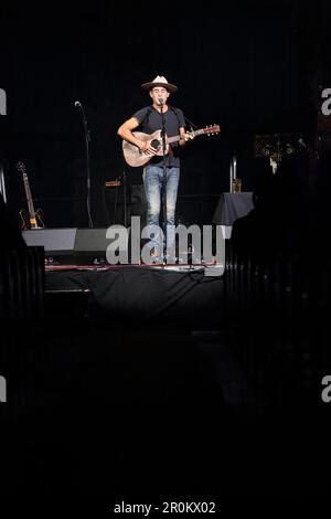 Joshua Radin, Singer Songwriter in der Pepper Canister (St. Stephens) Church, Dublin16. April 2023. Stockfoto