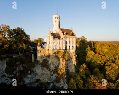 Schloss Lichtenstein, Schwäbische Alb, Baden-Württemberg, Deutschland Stockfoto