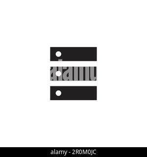 Vektordarstellung des Serversymbols. Stock Vektor