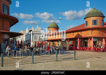 Markthalle in Olhao, Naturschutzgebiet Ría Formosa, Bezirk Faro, Region Algarve, Portugal, Europa Stockfoto