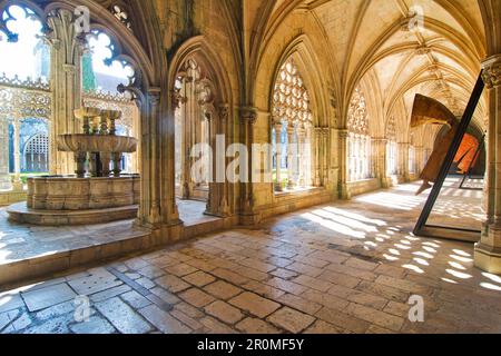 Königliches Kloster im Dominikanischen Kloster Santa Maria da Vitoria in Batalha, Estremadura, Mittelportugal, Portugal Stockfoto