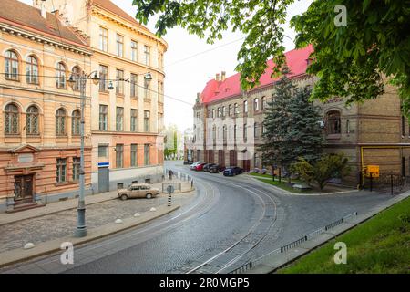 Lemberg, Ukraine - 6. Mai 2023: Feuerwache Lemberg Stockfoto