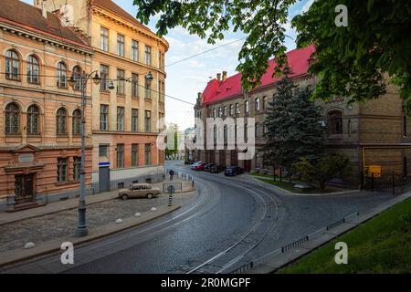 Lemberg, Ukraine - 6. Mai 2023: Feuerwache Lemberg Stockfoto