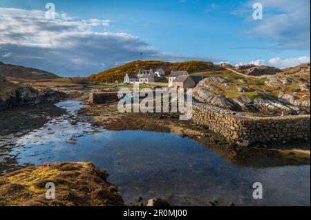 Rispond Harbour an der Nordküste Schottlands nahe Durness in Sutherland Stockfoto