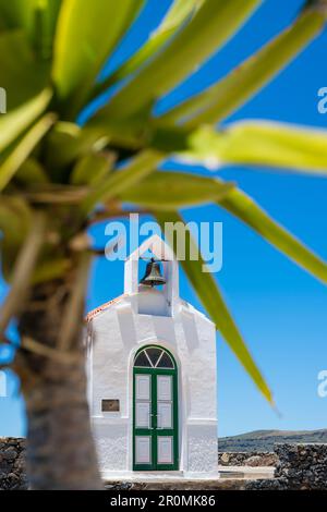 Die kleine Kapelle Ermita de Nuestra Senora de Guadalupe im Garajonay-Nationalpark, Valle Gran Rey, La Gomera, Kanarische Inseln, Spanien Stockfoto