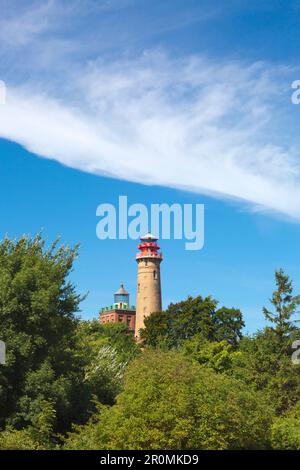 Alter und neuer Leuchtturm am Kap Arkona, Rügen, Ostsee, Mecklenburg-Vorpommern, Deutschland Stockfoto