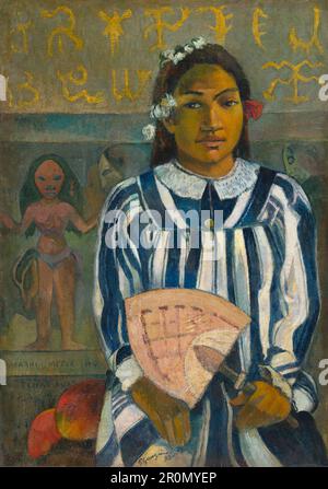 Merahi metua no Tehamana (Tehamana hat viele Eltern oder die Vorfahren von Tehamana) Datum: 1893 Künstler: Paul Gauguin Französisch, 1848-1903 Stockfoto