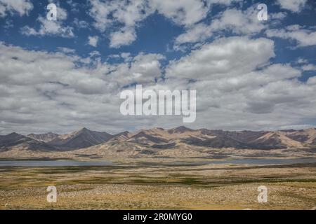 Zorkul-See, Grenze Afghanistan und Tadschikistan, Pamir, Asien Stockfoto