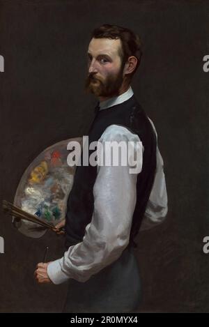 Selbstporträt Datum: 1865/66 Künstler: Frédéric Bazille, Französisch, 1841-1870 Stockfoto